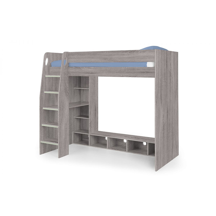 Nebula Gaming Bed with Desk In Grey Oak Finish Nebula Gaming Bed with Desk In Grey Oak Finish